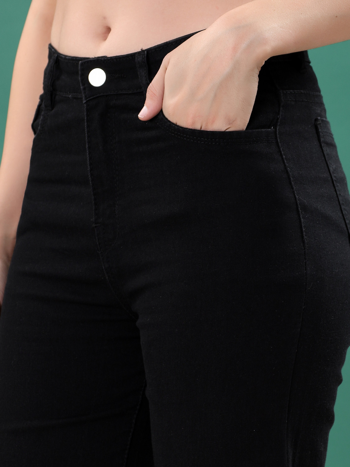Image of ZARISTAA Straight Fit Women Black Jeans