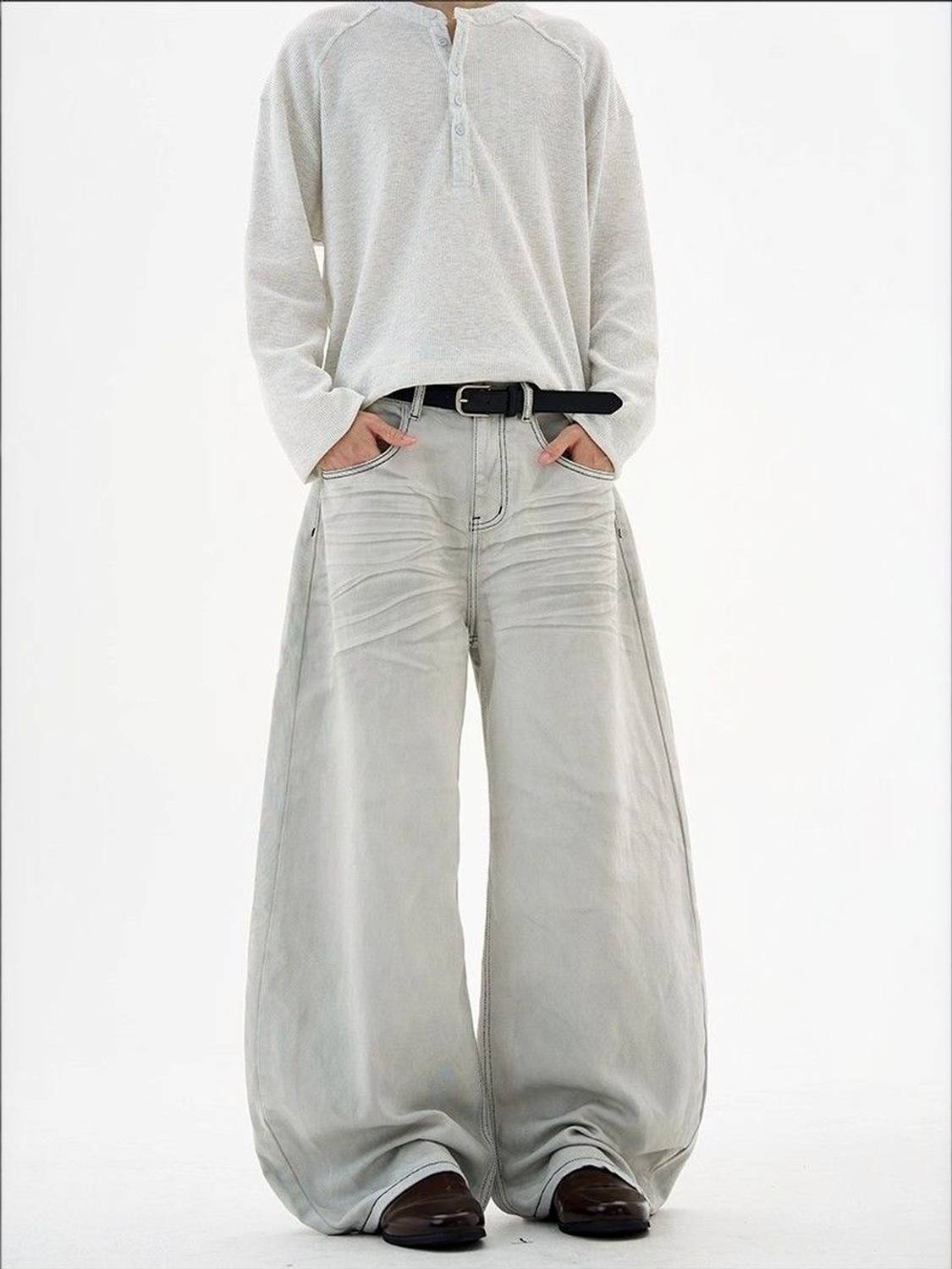 Suo Regular Men Grey Jeans - Image 4
