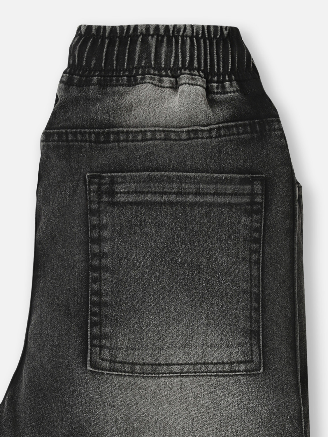 Image of Urbano Juniors Loose Fit Boys Black Jeans