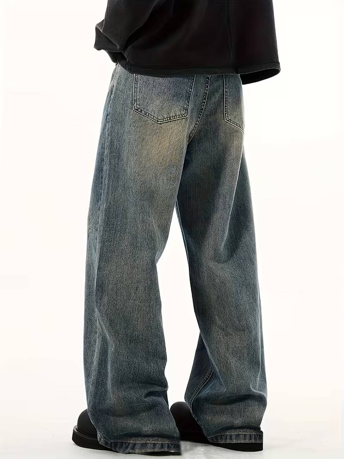 SHRIVAN Wide Leg Multicolor Jeans - Image 2