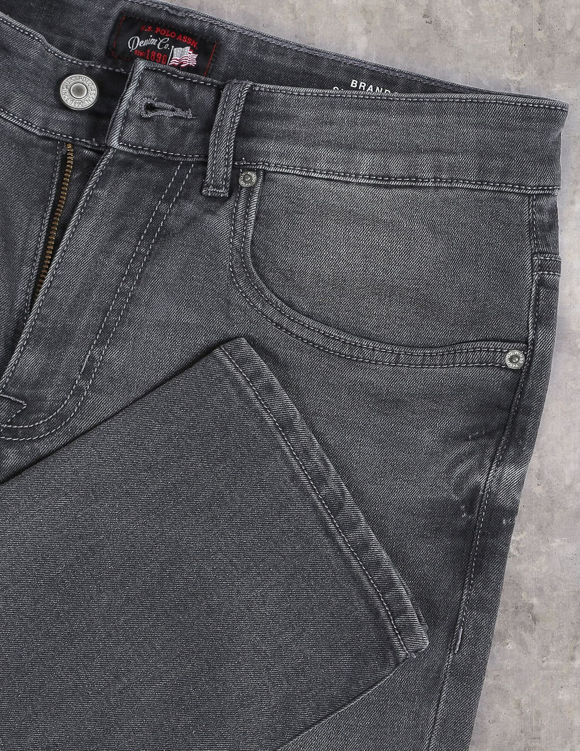 Image of U.S. POLO ASSN. Slim Men Grey Jeans