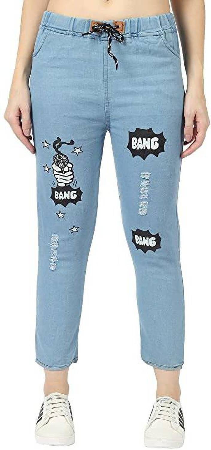 STYLOKAT Jogger Fit Women Blue Jeans