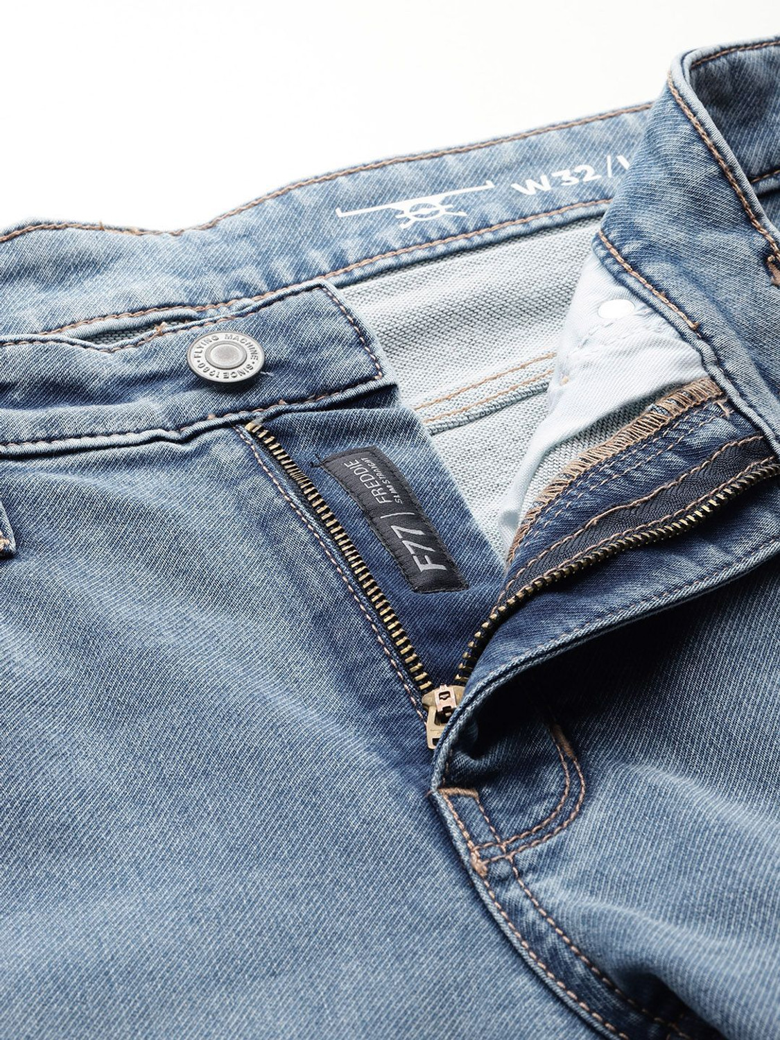 Image of FLYING MACHINE Slim Men Blue Jeans