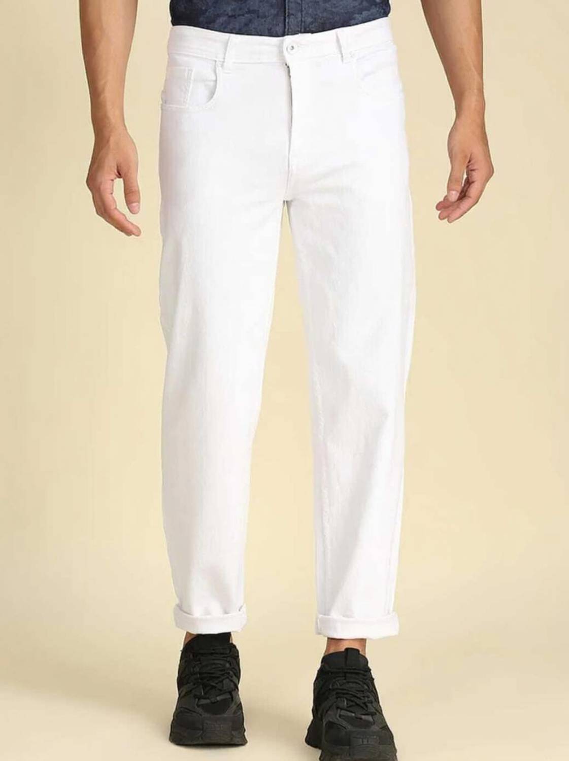 aquarius international Slim Men White Jeans