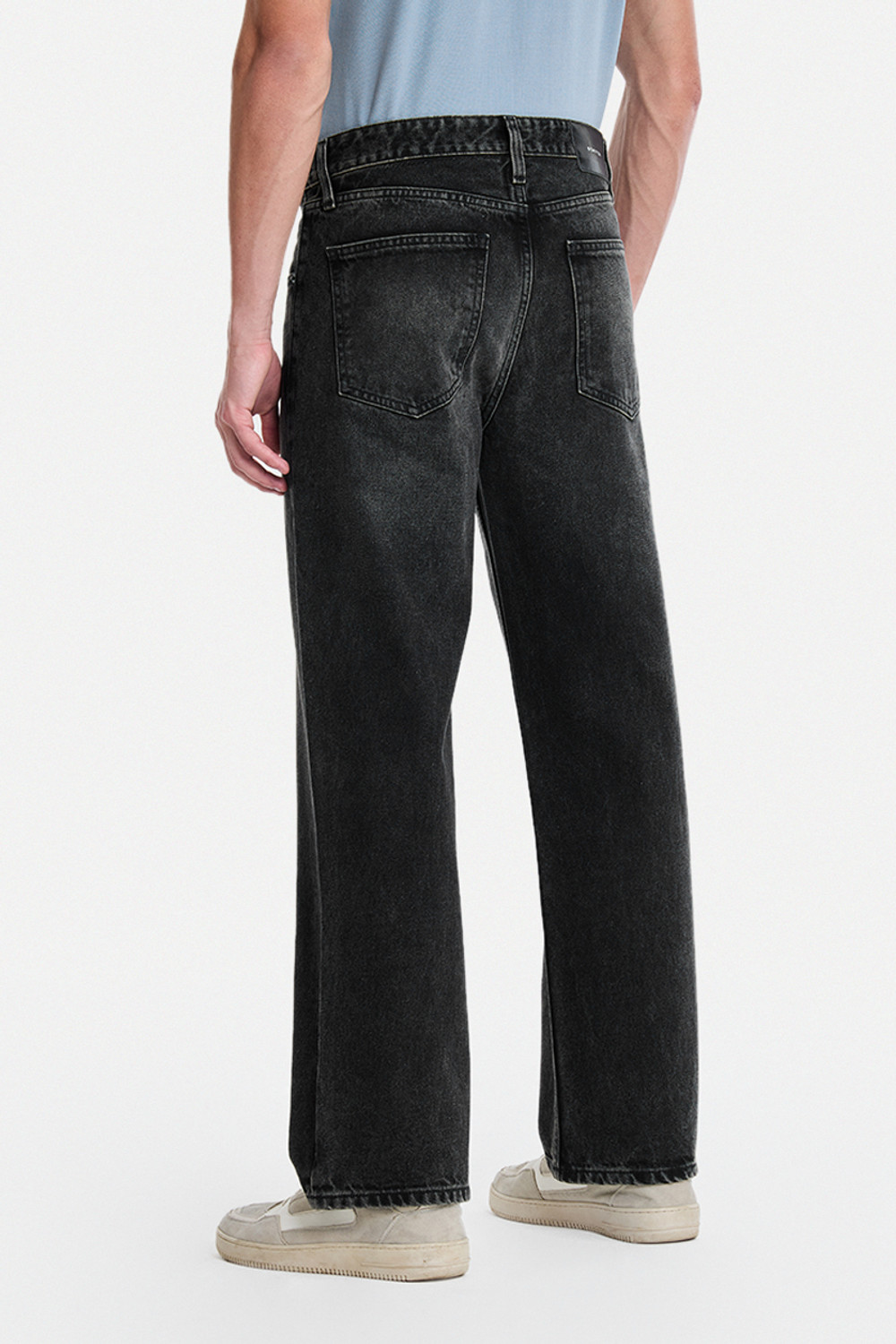 Image of Snitch Straight Fit Men Black Jeans
