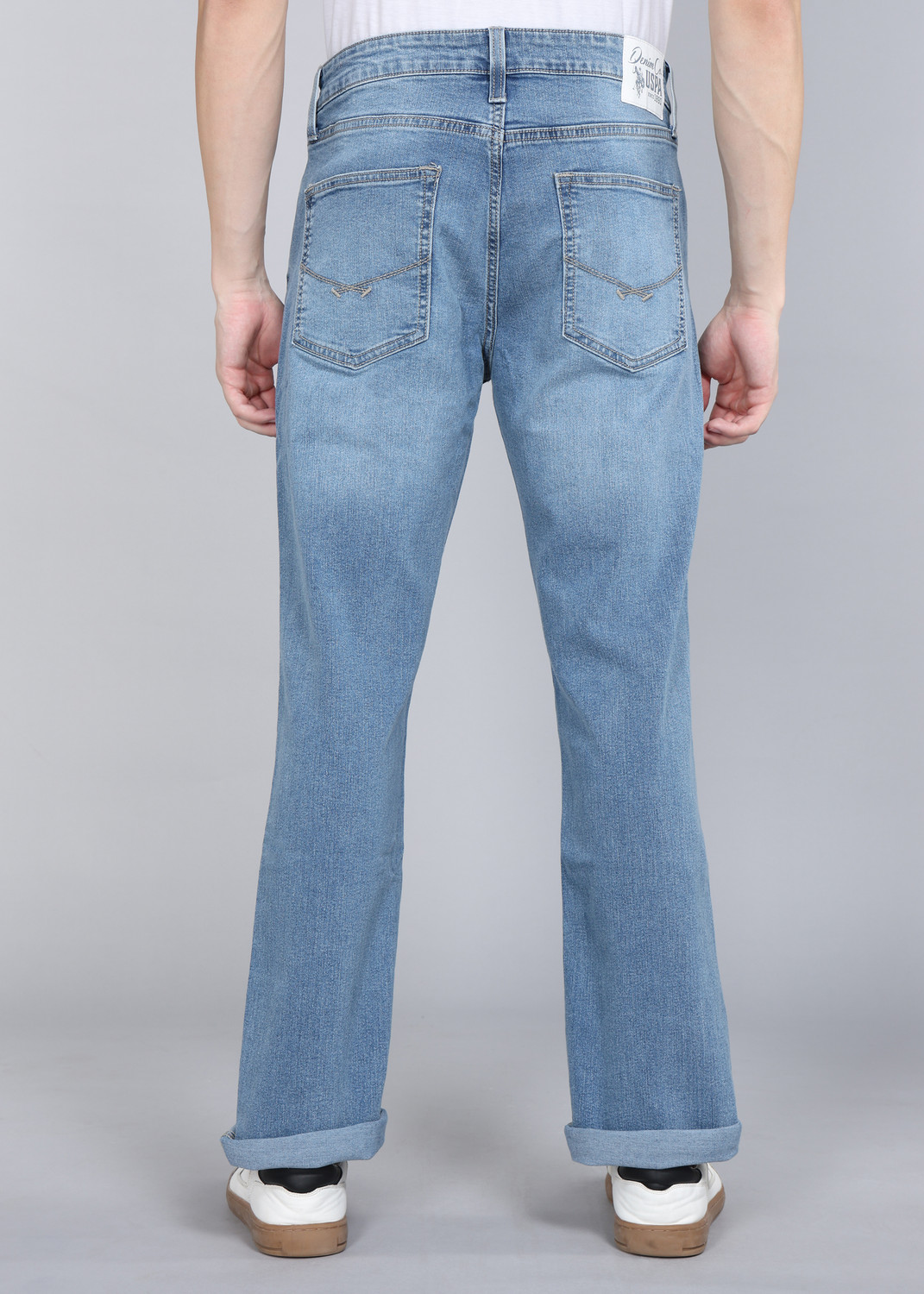 Image of U.S. Polo Assn. Denim Co. Straight Fit Men Light Blue Jeans