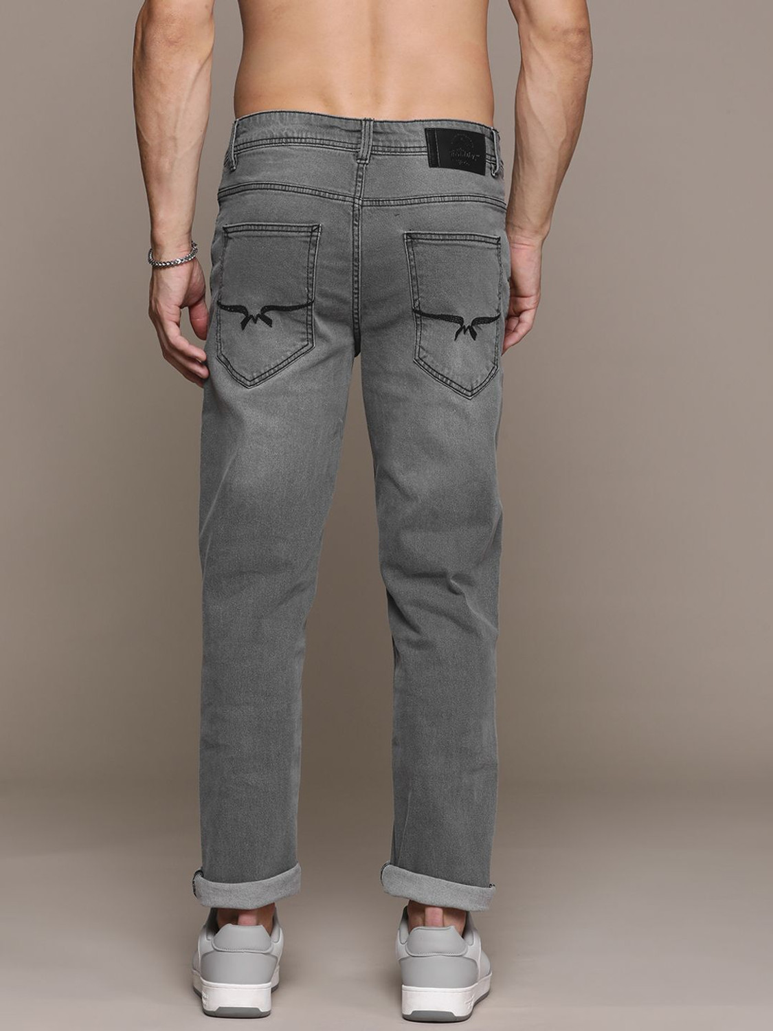 Image of Roadster Slim Men Grey Jeans
