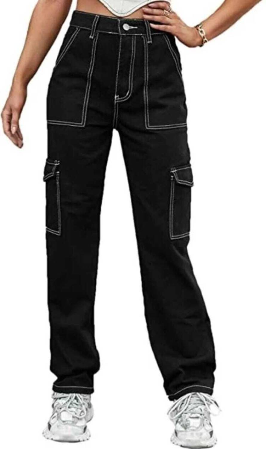 DOBBY Regular Women Black Jeans