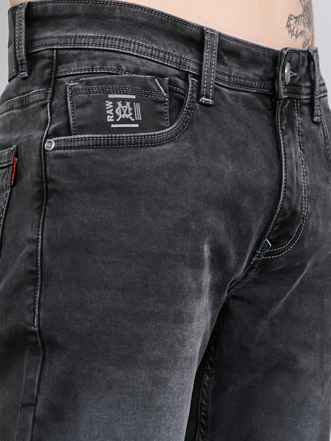 Image of MONTE CARLO Regular Men Grey Jeans