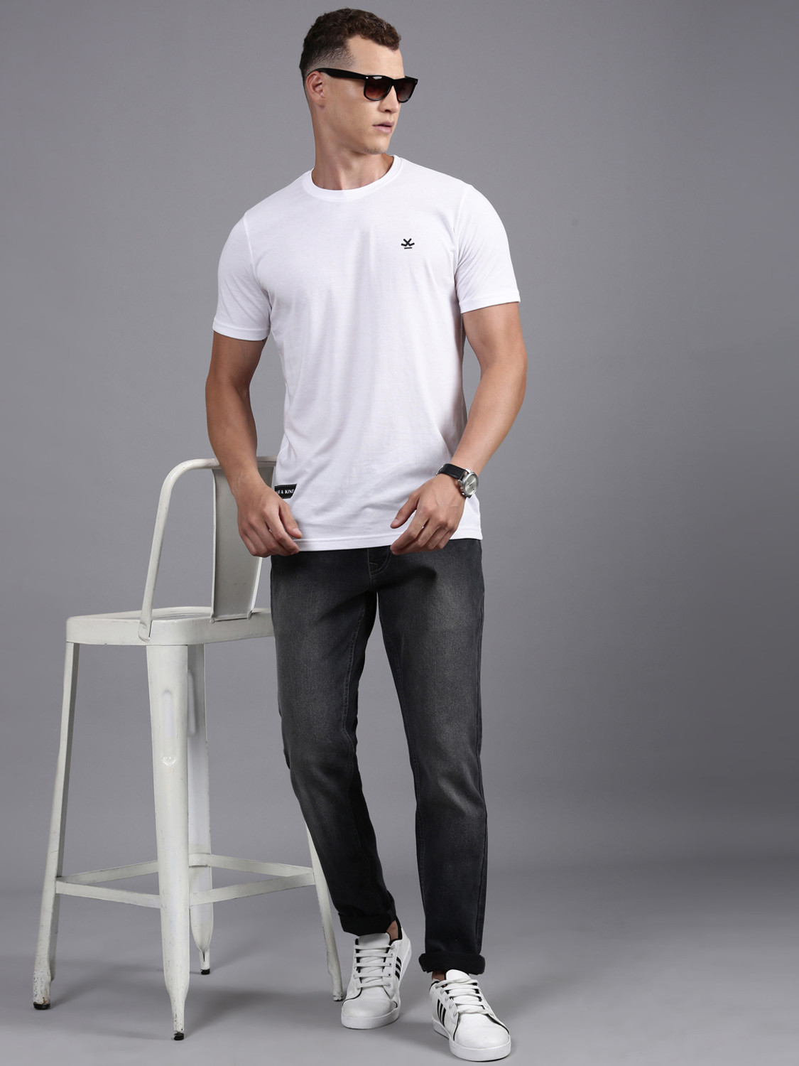 Image of WROGN Slim Men Dark Grey Jeans