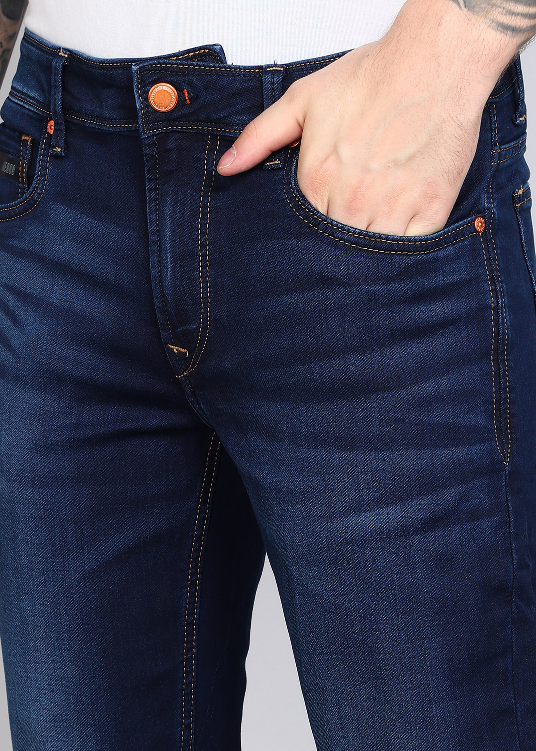 Image of KILLER Slim Men Dark Blue Jeans