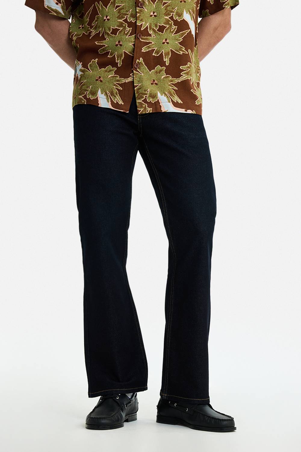 Snitch Boot-Leg Men Dark Blue Jeans - Image 1