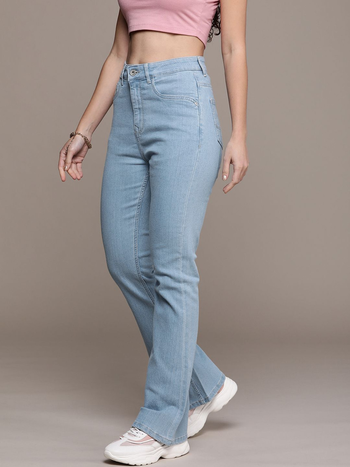 Image of Roadster Flared Women Light Blue Jeans