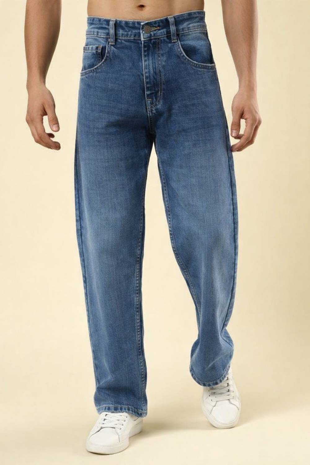 GOOD4MEN Straight Fit Men Dark Blue Jeans