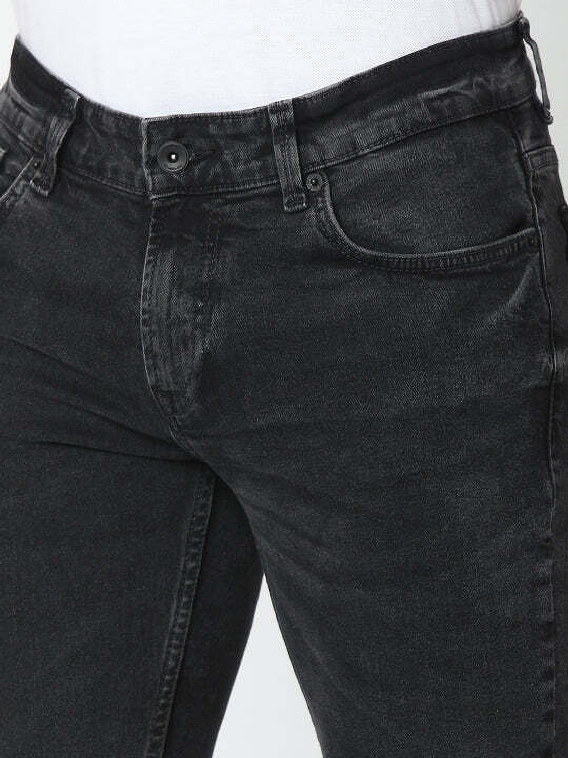 Image of Spykar Skinny Men Black Jeans