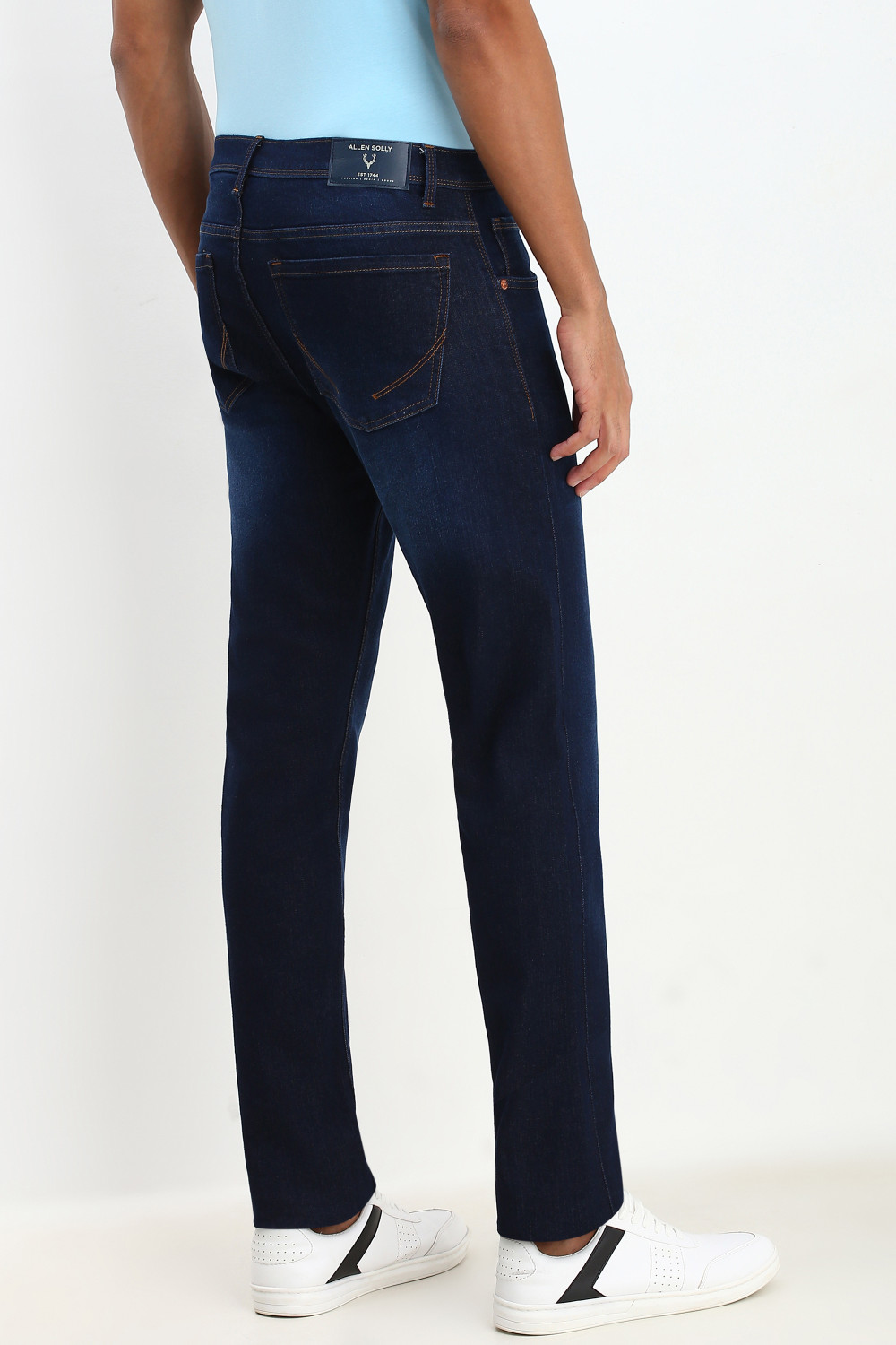 Image of Allen Solly Regular Men Blue Jeans