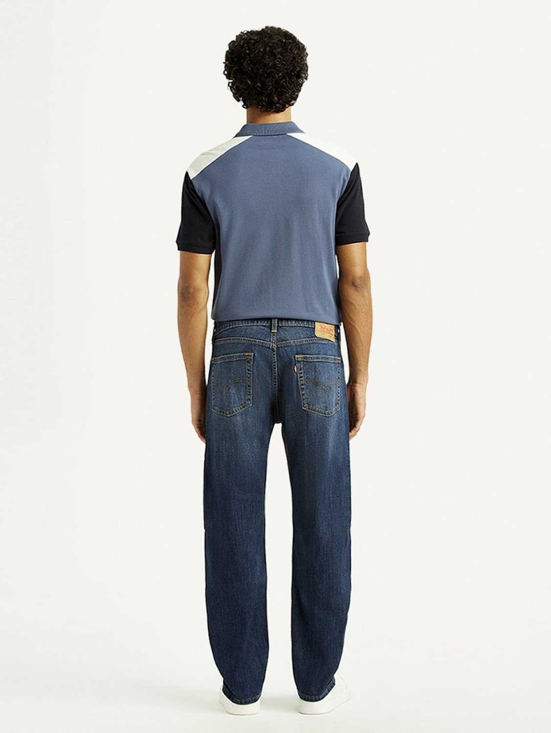 Image of LEVI'S 505 Straight Fit Men Dark Blue Jeans