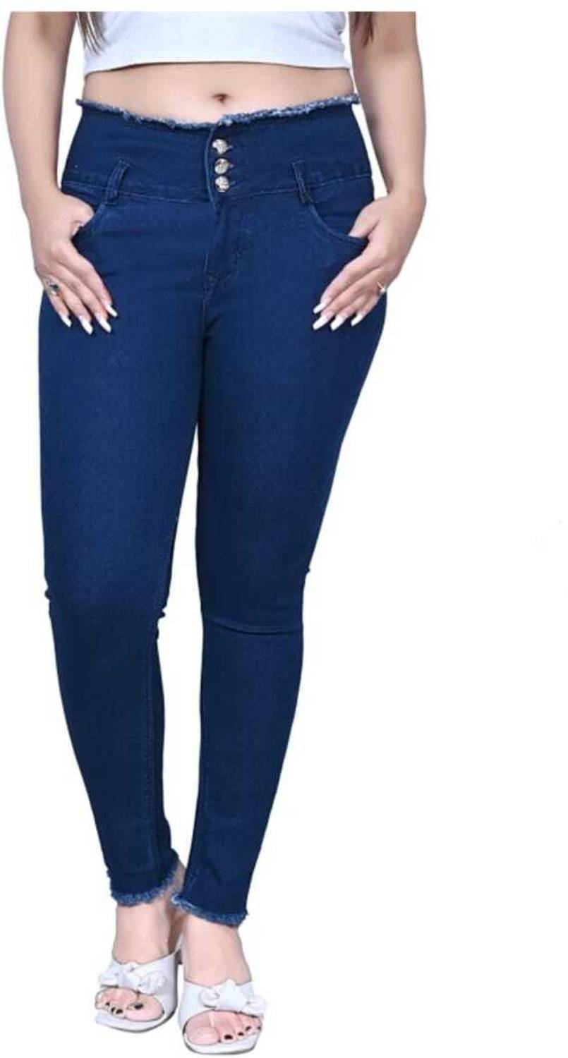 FREEDOMFASHION Skinny Women Dark Blue Jeans