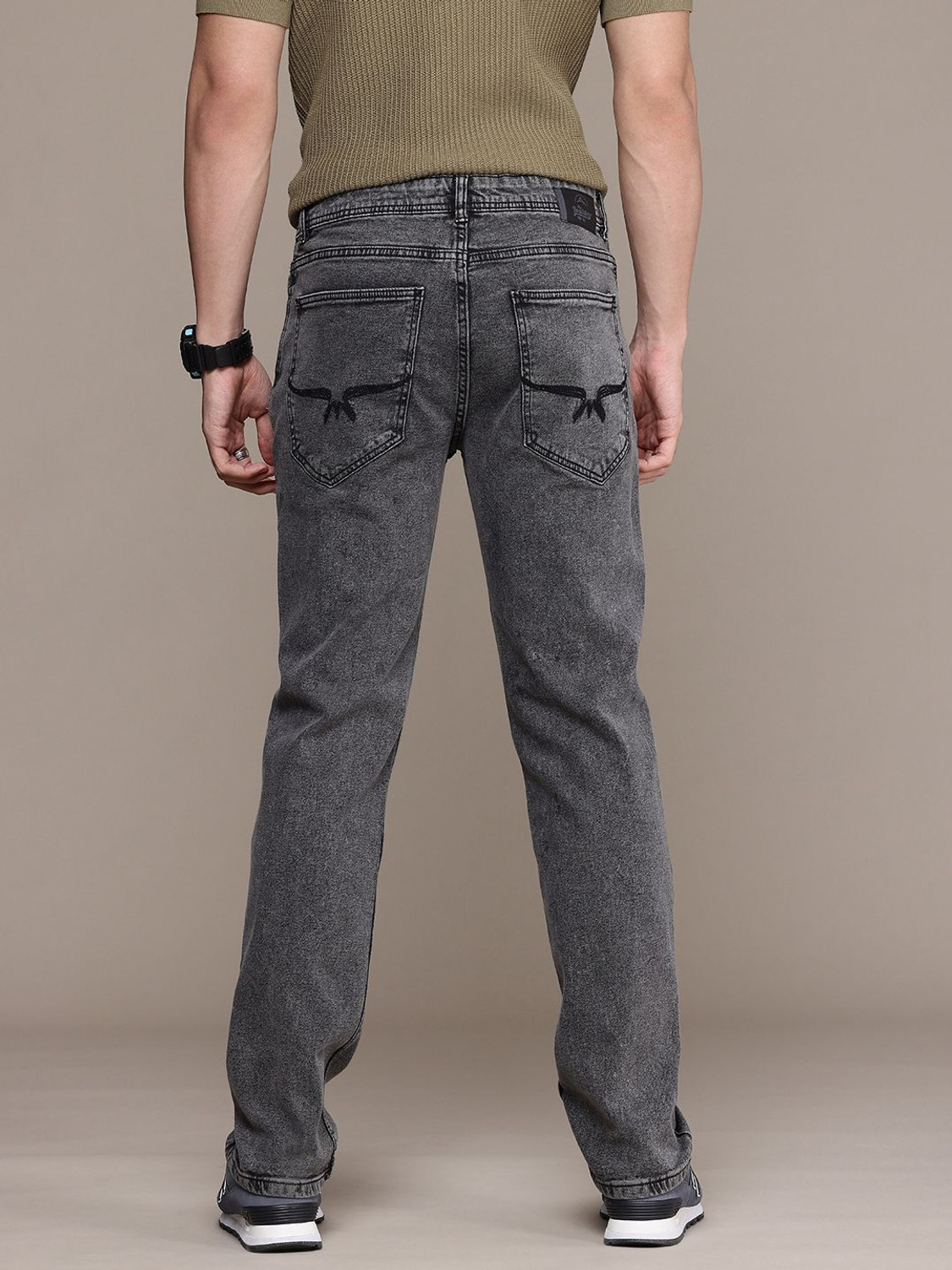 Image of Roadster Regular Men Black Jeans