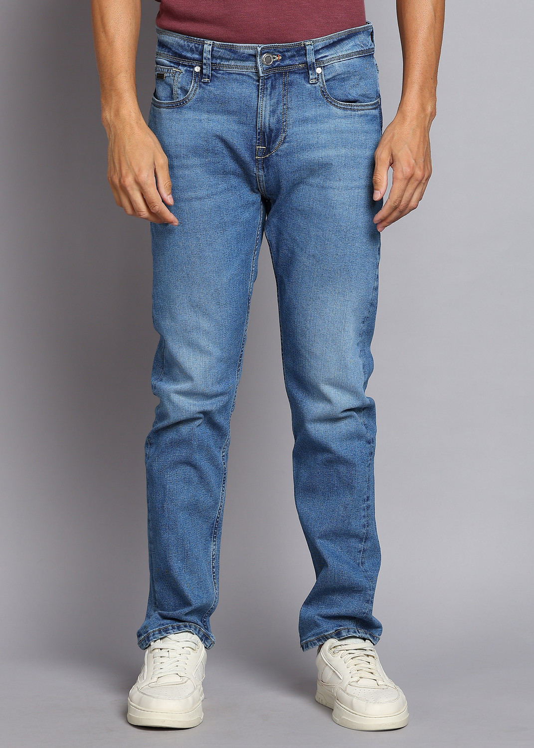 Image of KILLER Straight Fit Men Blue Jeans