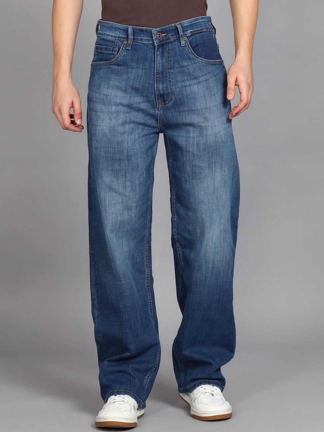 MUFTI Loose Fit Men Blue Jeans - Image 1