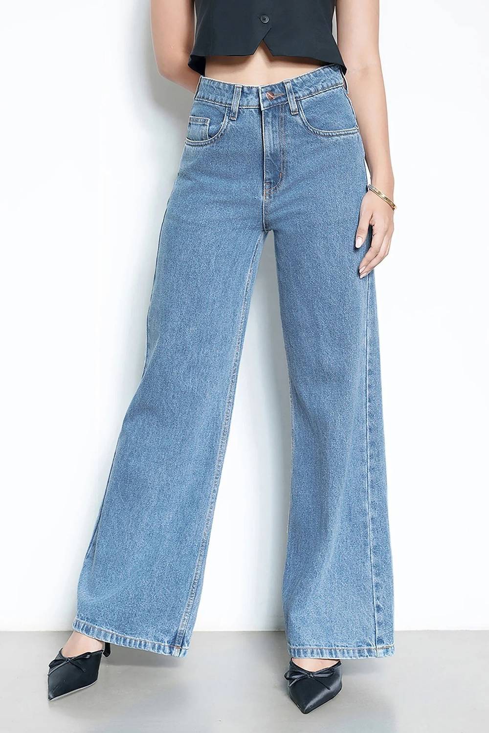 AKACY Straight Fit Women Light Blue Jeans