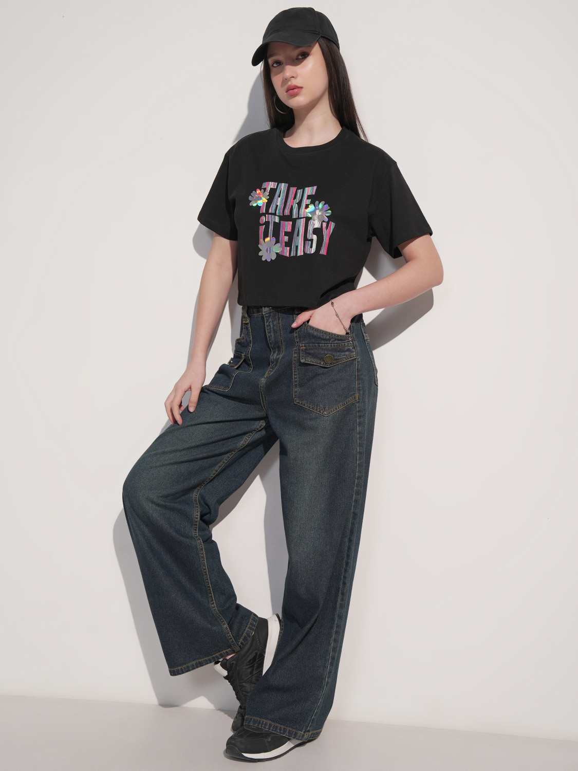 Image of Tokyo Talkies Straight Fit Women Blue Jeans