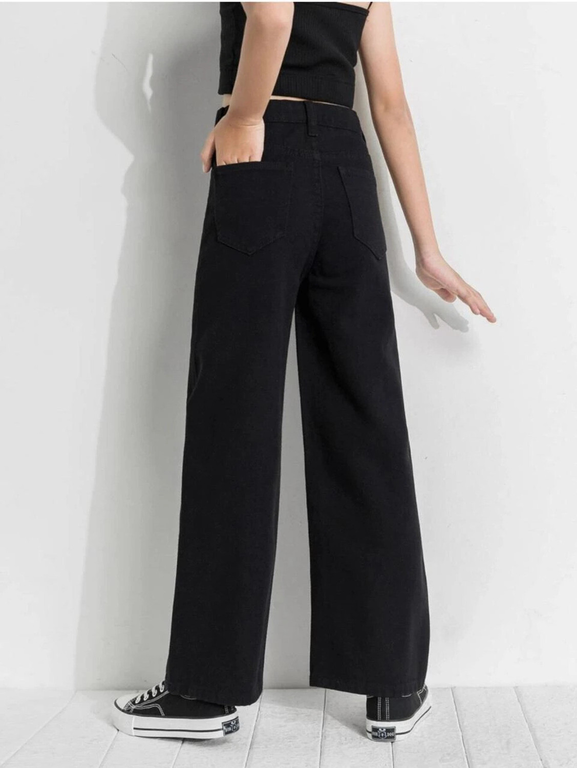 Image of Hayler Straight Fit Women Black Jeans