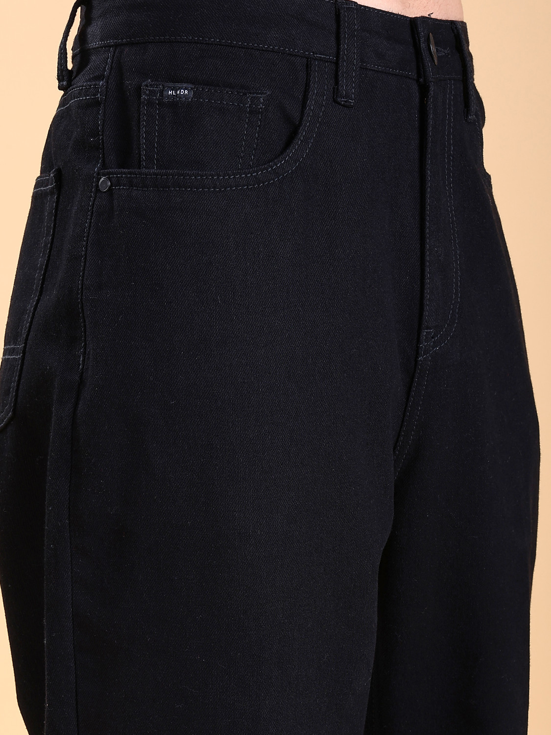 Image of HIGHLANDER Loose Fit Men Black Jeans