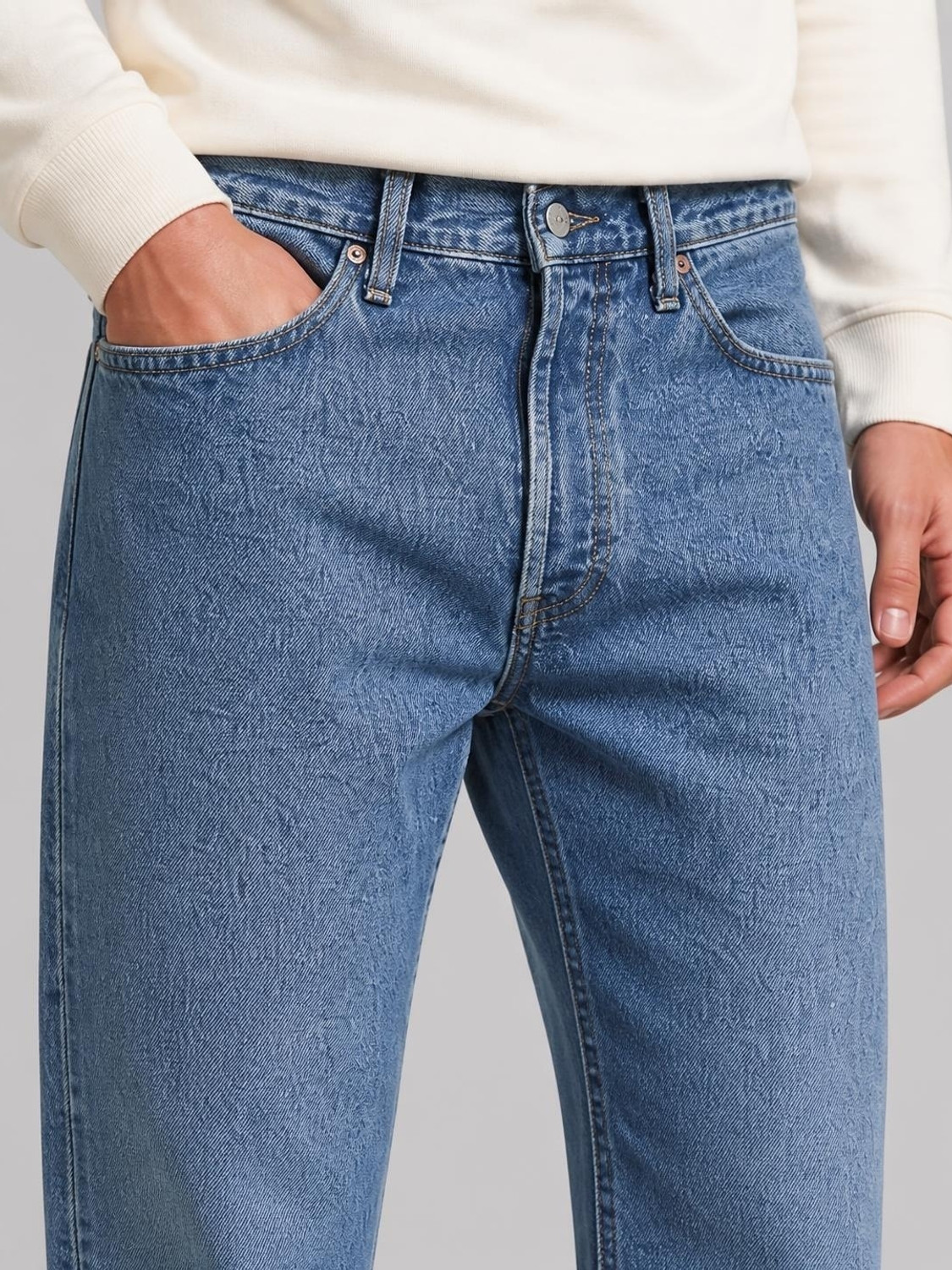 Image of LEVI'S Men Loose Fit Mid Rise Blue Jeans