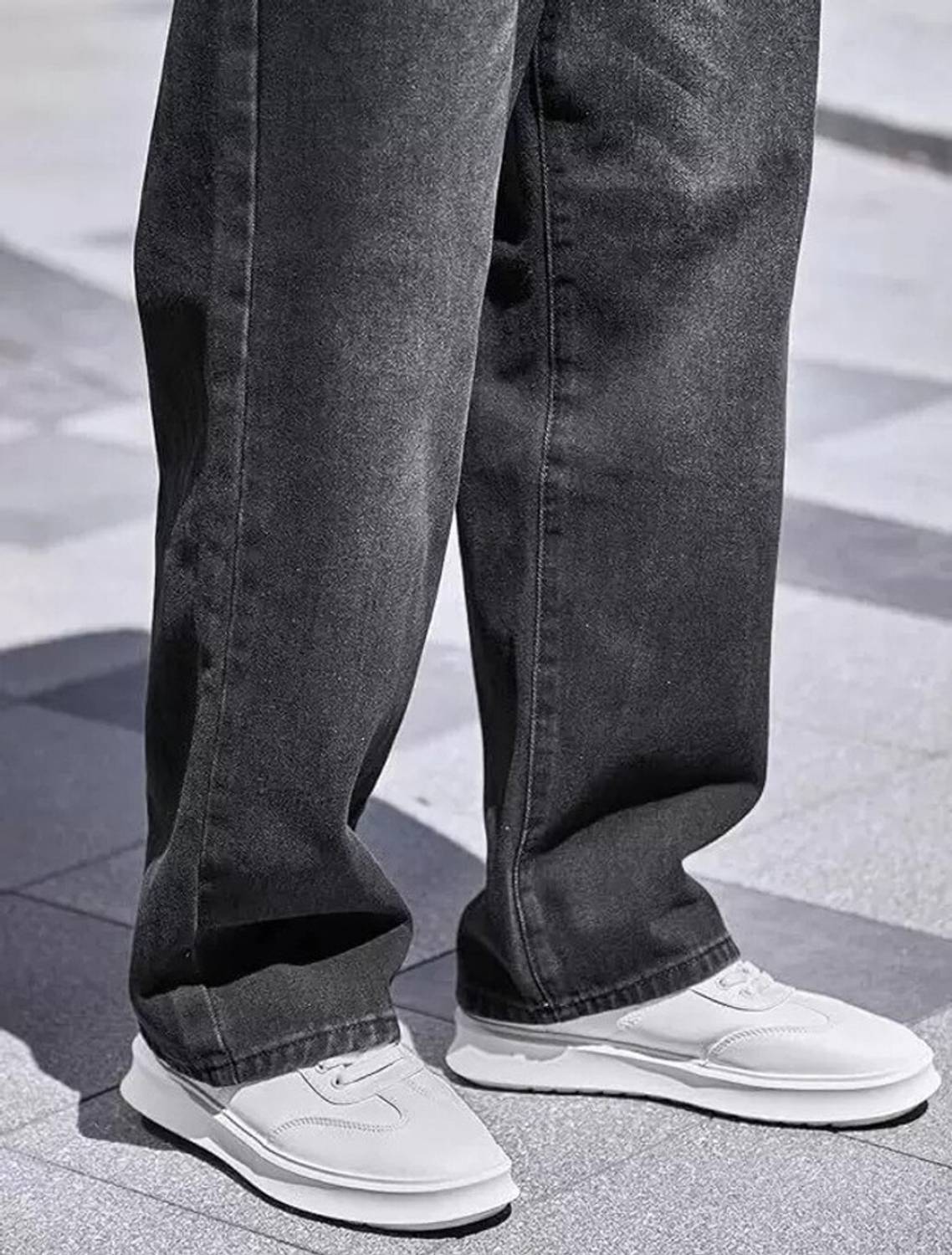 JAARA Relaxed Fit Men Dark Grey Jeans - Image 4