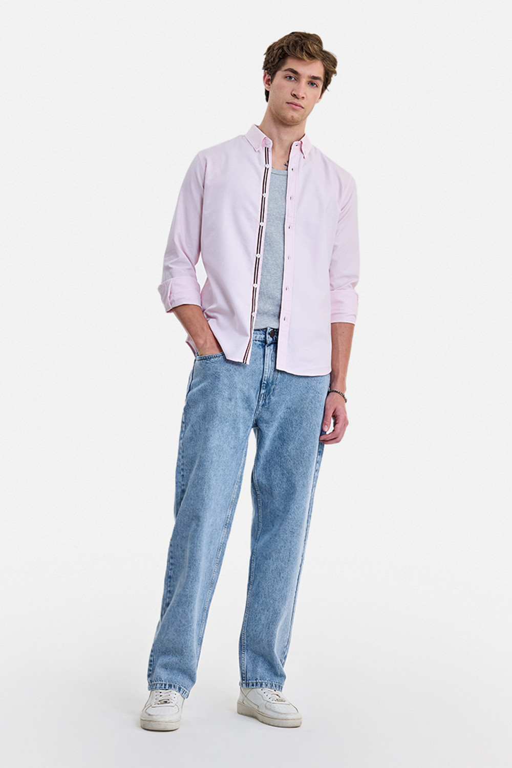 Image of Snitch Loose Fit Men Light Blue Jeans