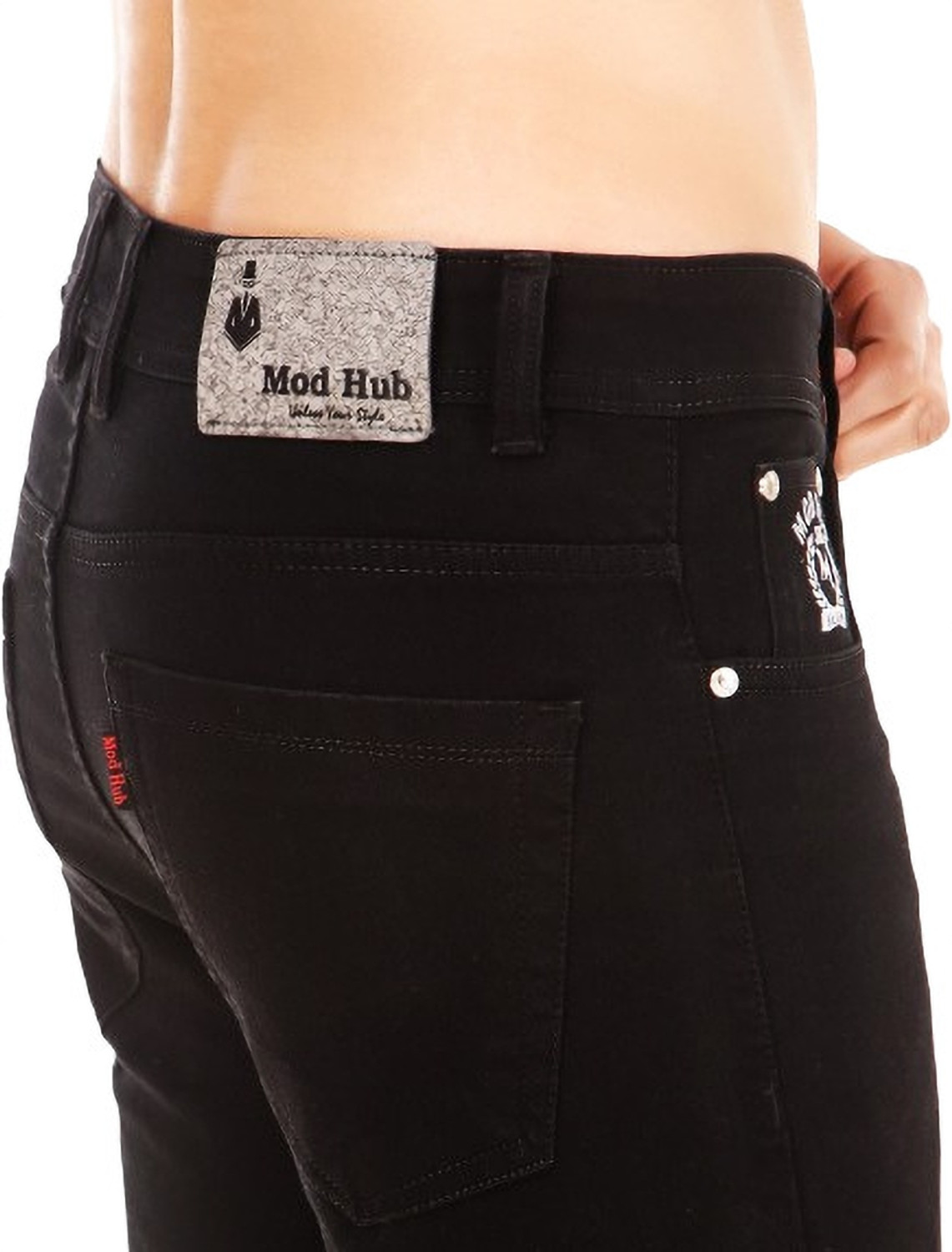 Image of spenze Slim Men Black Jeans