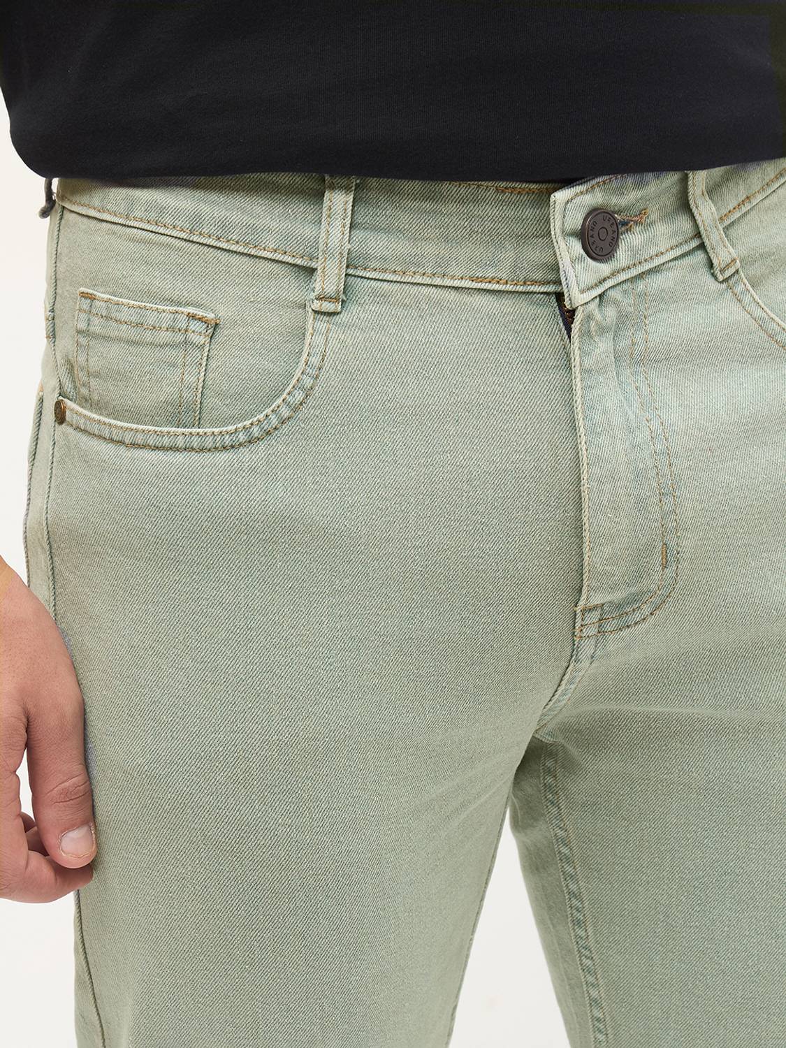 Men Regular Mid Rise Grey Jeans - Image 5