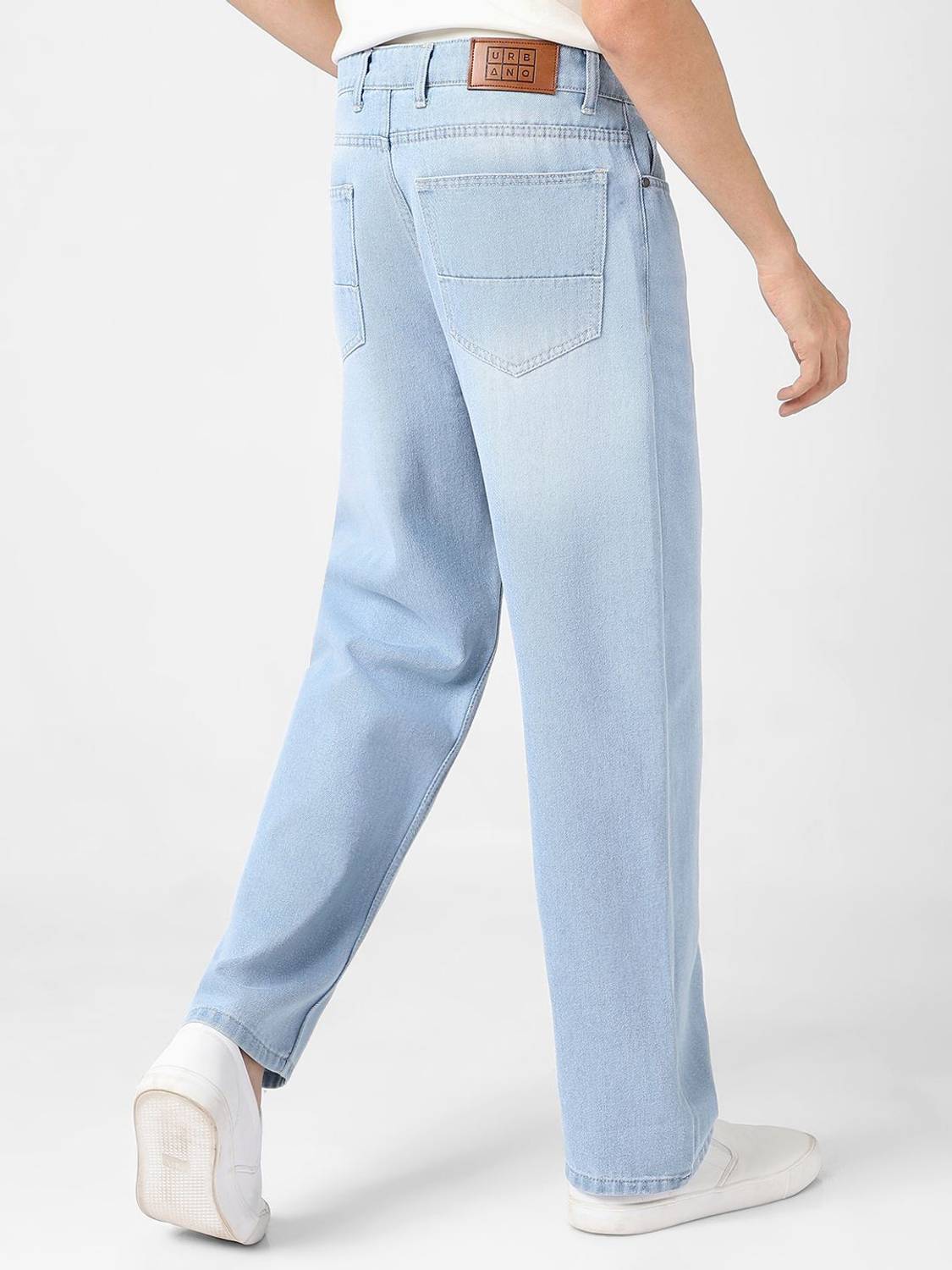 Urbano Fashion Loose Fit Men Light Blue Jeans - Image 3