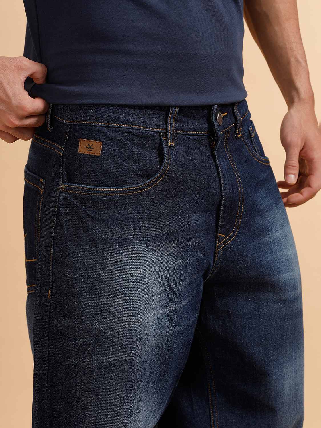 Image of WROGN Boot-Leg Men Blue Jeans