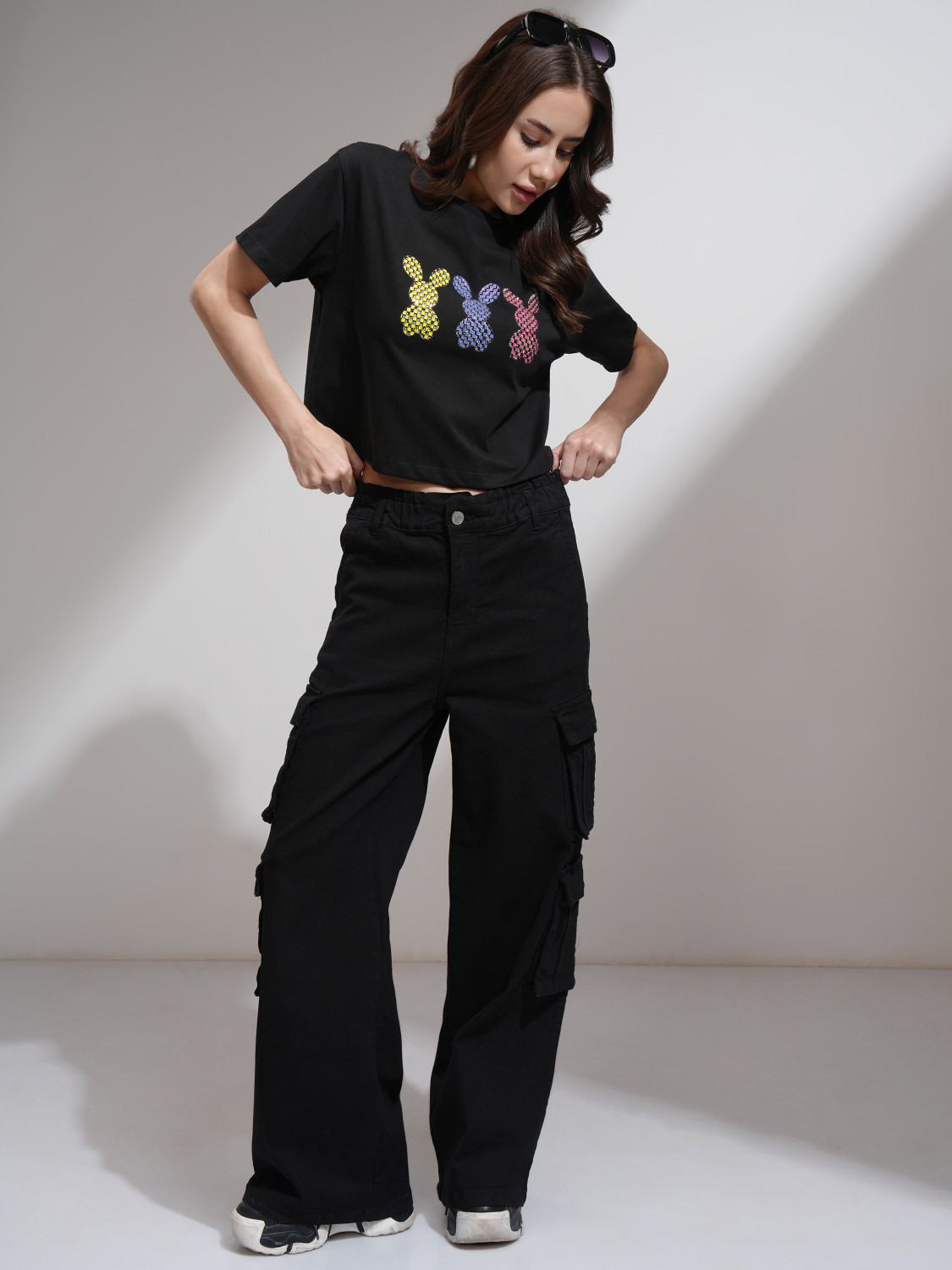 Image of Tokyo Talkies Straight Fit Women Black Jeans