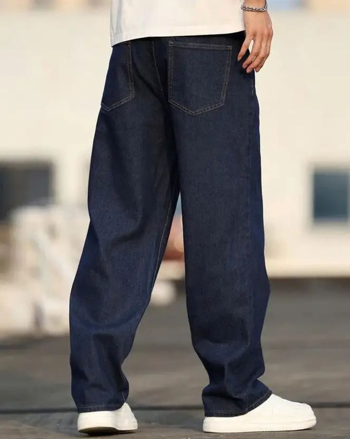 Image of shre.ce Regular Men Dark Blue Jeans