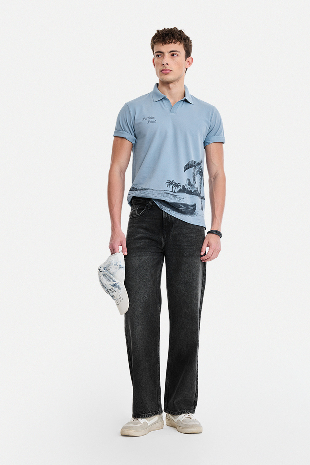 Image of Snitch Straight Fit Men Black Jeans