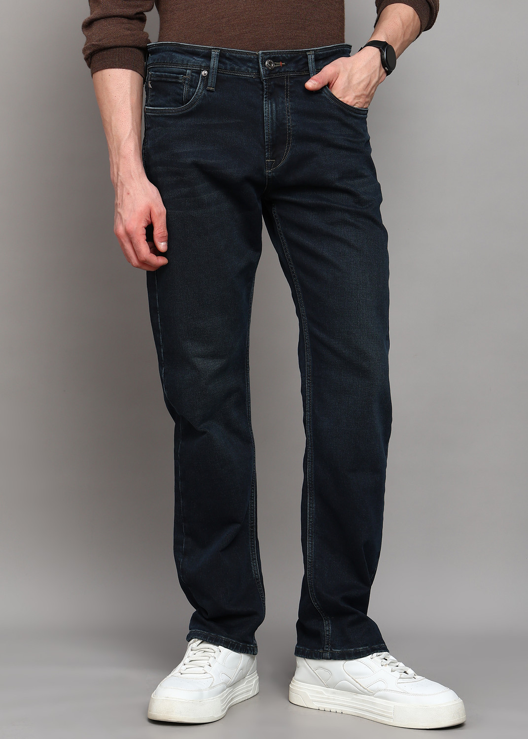 Image of KILLER Straight Fit Men Black Jeans