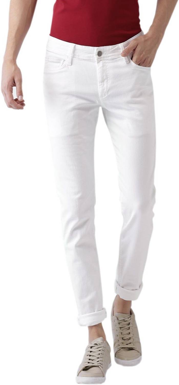 CALCIUM Slim Men White Jeans