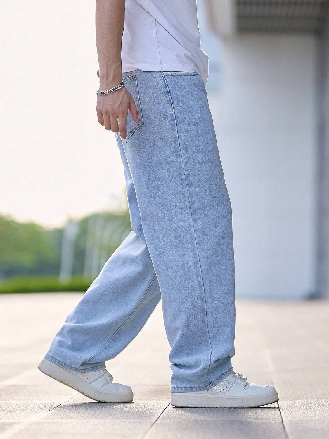 Image of KOTTY Straight Fit Men Blue Jeans