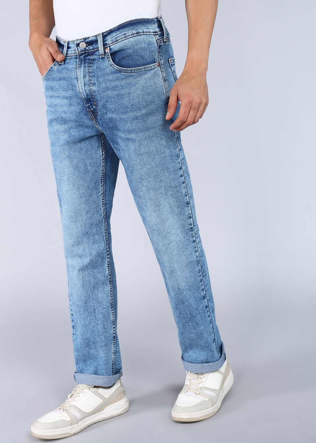 Image of LEVI'S Straight Fit Men Light Blue Jeans