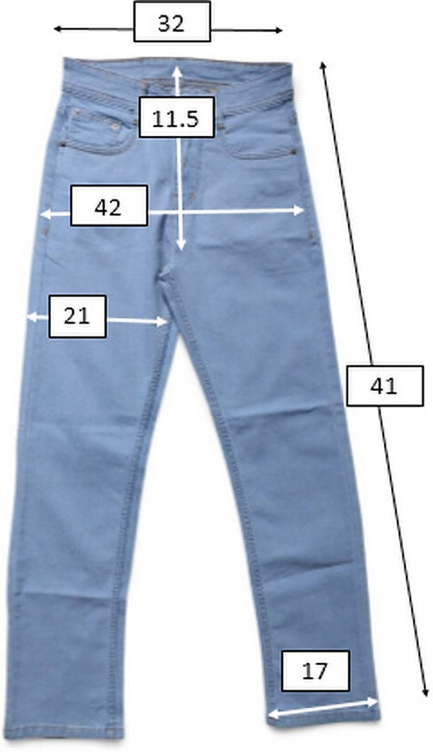 Image of KTKC Relaxed Fit Men Blue Jeans