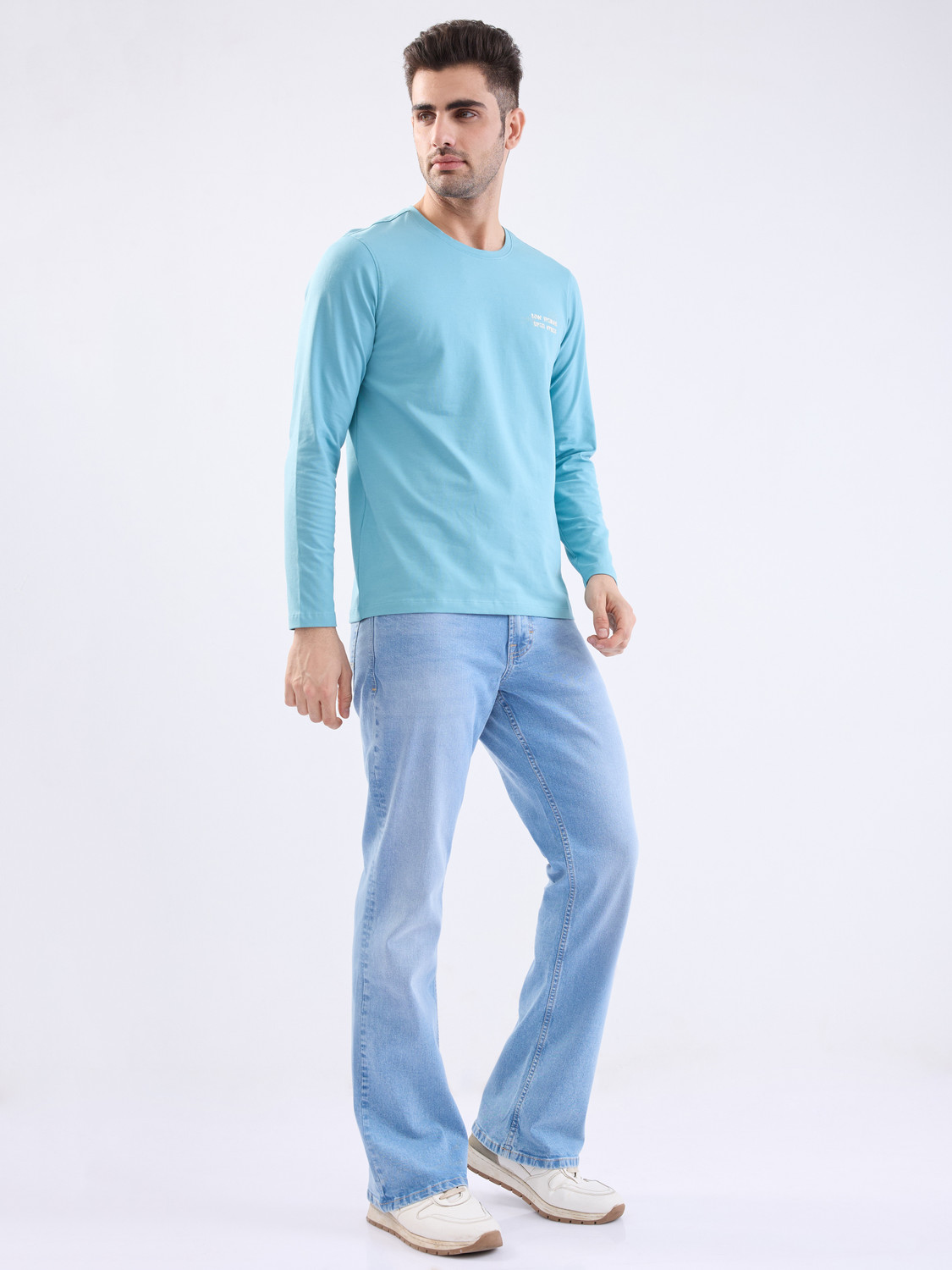 Image of Spykar Regular Men Blue Jeans
