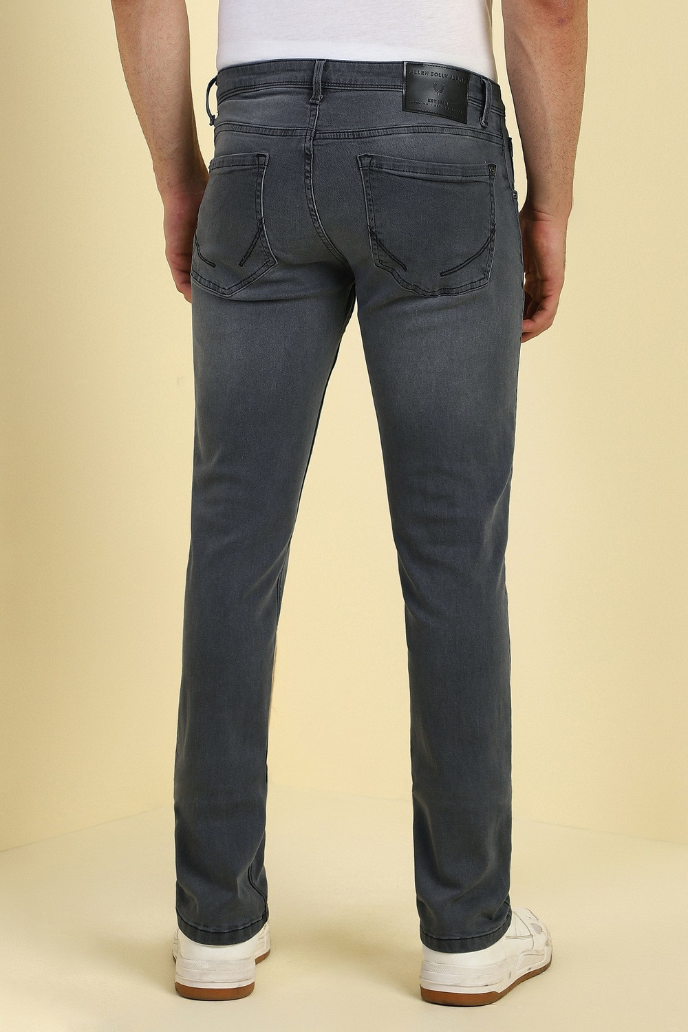 Image of Allen Solly Slim Men Grey Jeans