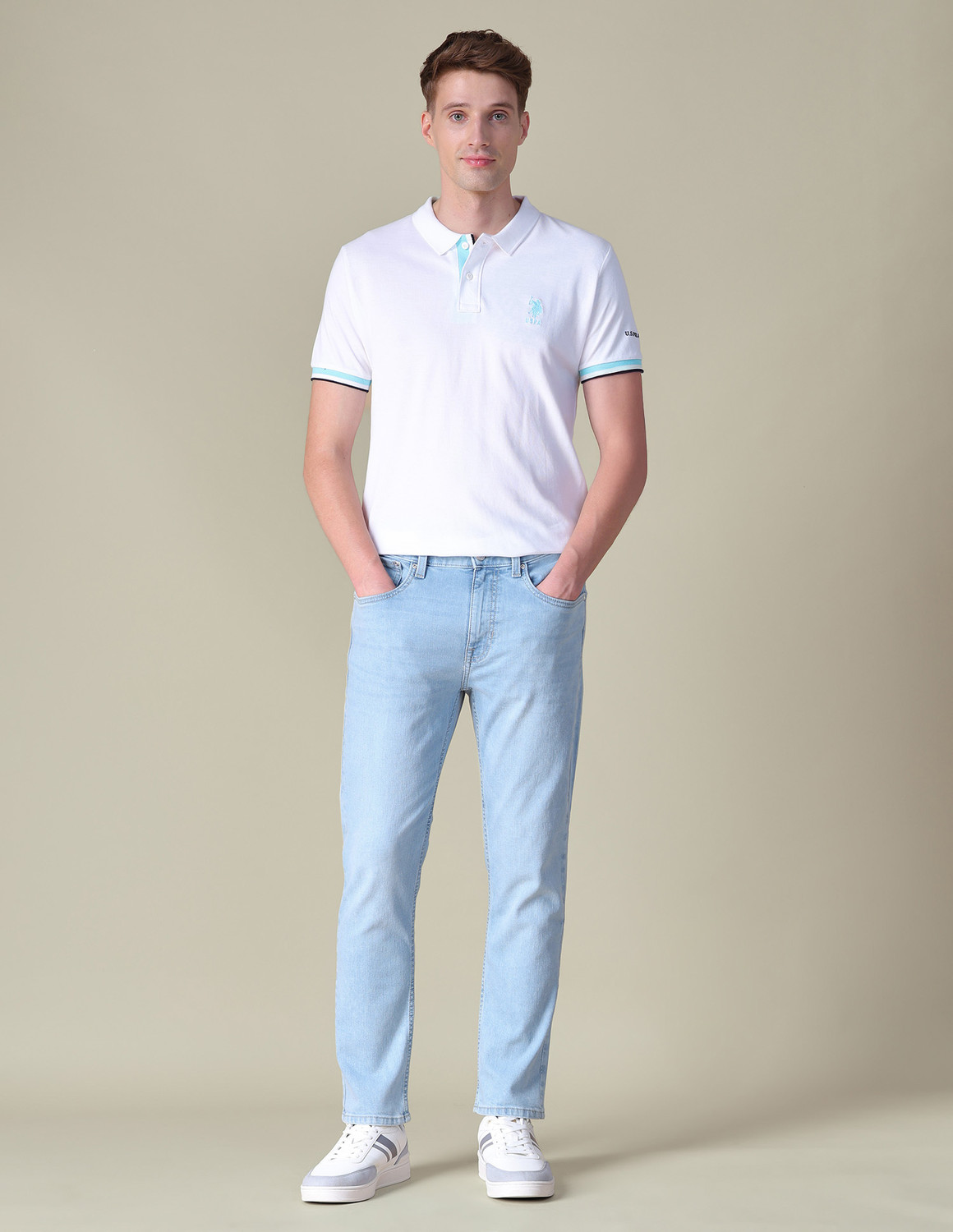 Image of U.S. Polo Assn. Denim Co. Regular Men Blue Jeans