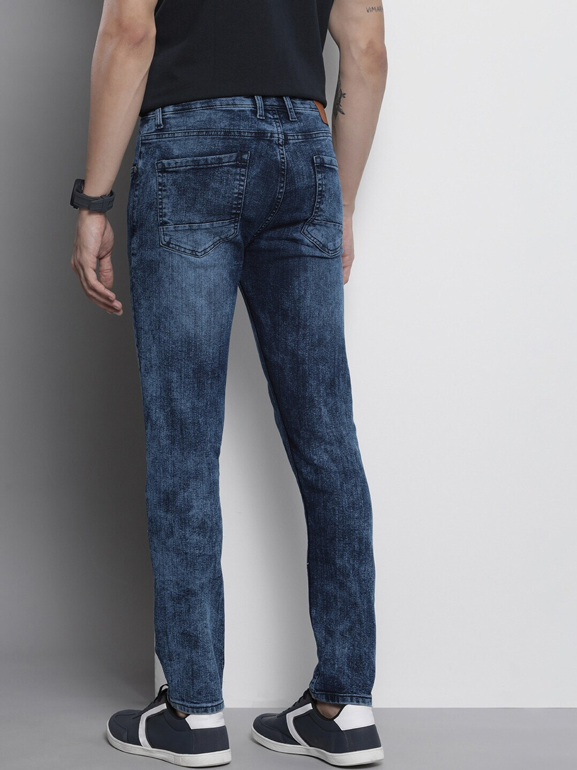 Image of The Indian Garage Co. Skinny Men Blue Jeans