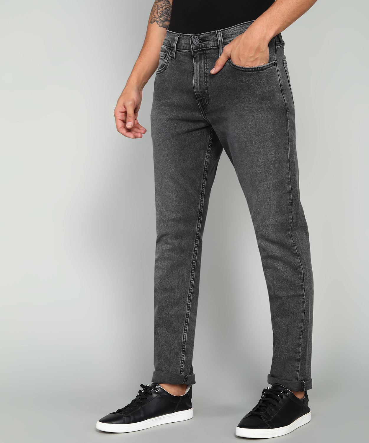Image of LEVI'S Tapered Fit Men Black Jeans