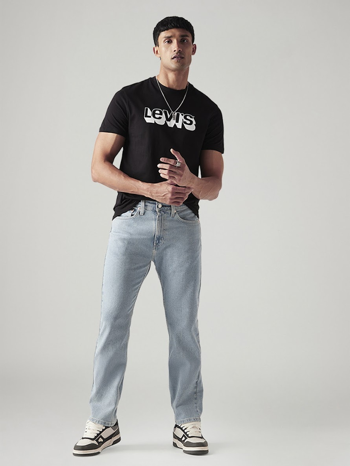 Image of LEVI'S Straight Fit Men Light Blue Jeans